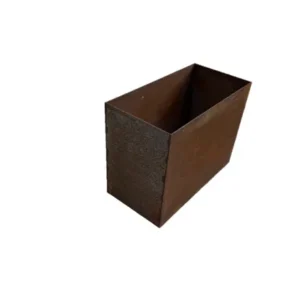 Plantekumme i 5mm rust stålplade 80×40×60cm