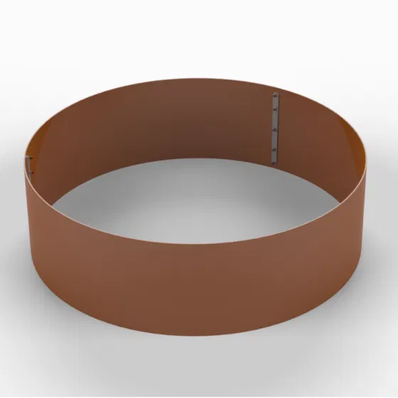 Rundt højbed i 5mm cortenstål, højde 50cm