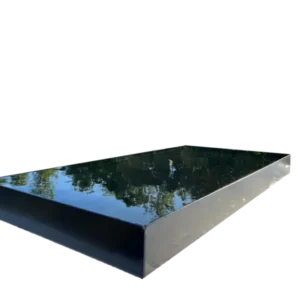 Spejlbassin 3mm sort lakeret,120x60x10cm