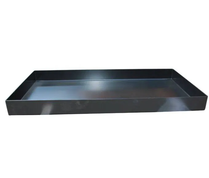 Spejlbassin 3mm sort lakeret,120x60x10cm
