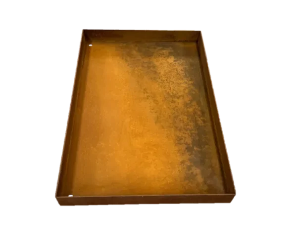 Spejlbassin 3mm staal 120x60x10cm