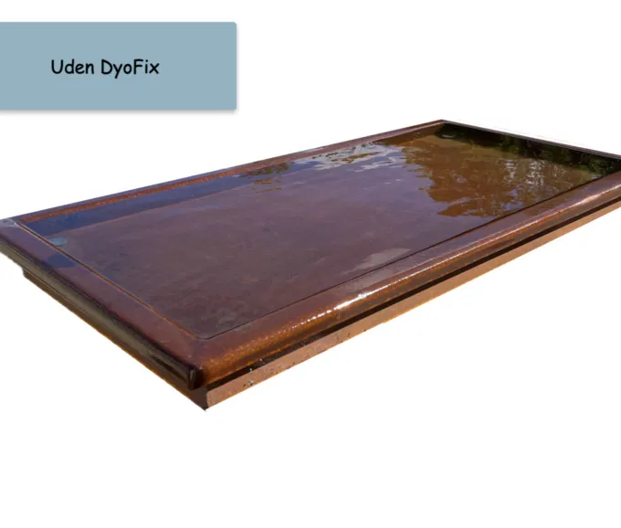 Spejlbassin 5mm Corten stål med kant, 120x60x10