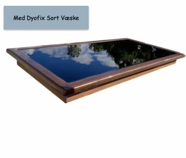 Spejlbassin 5mm Corten stål med kant, 120x60x10