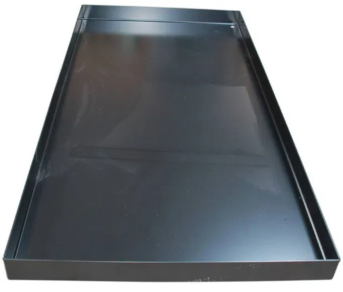 Spejlbassin 5mm sort lakeret, 200x100x10cm