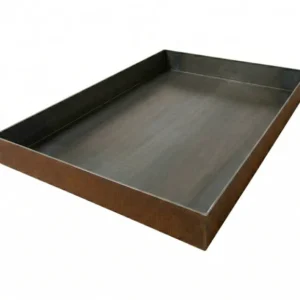 Spejlbassin 3mm stål, 120x60x10cm