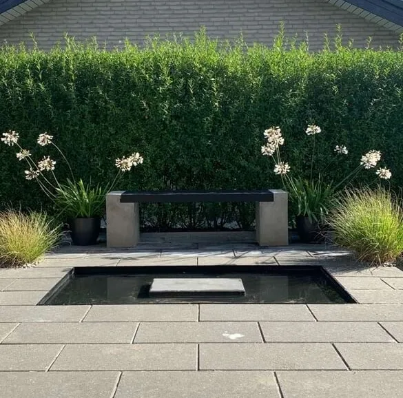 Spejlbassin i 5 mm Corten stål