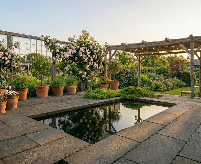 Spejlbassin i 5 mm kraftig Cortenstål. Udvendig mål er følgende: Længden 120 cm. Bredden 60 cm. Højden 10 cm