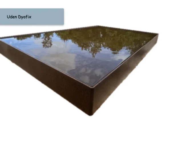 Spejlbassin i 5 mm Corten stål måler 120x80x10cm