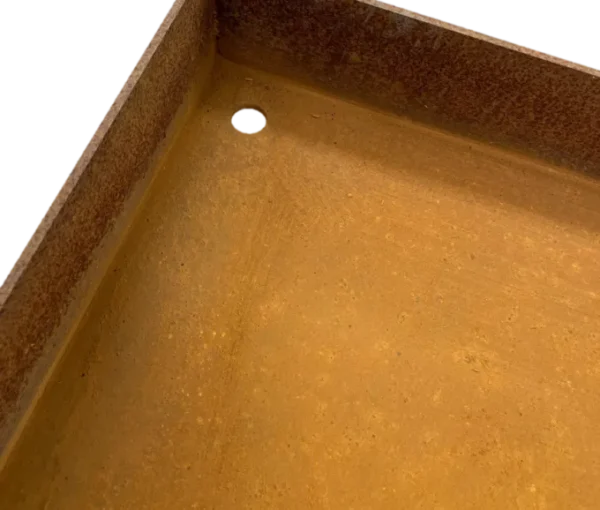 Spejlbassin 5 mm Corten stål 120x60x10cm
