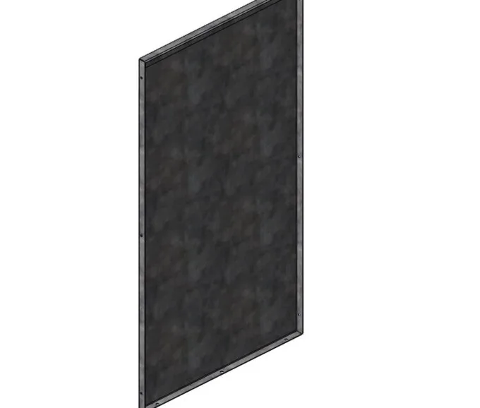 Ryg 64.5cm stål