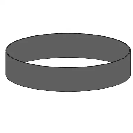 Jern ring rust som ben til rundt spejlbassin