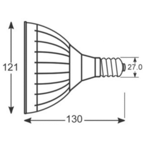 175W Grolys pærer E27 3500K 3000Lm (35Watt)